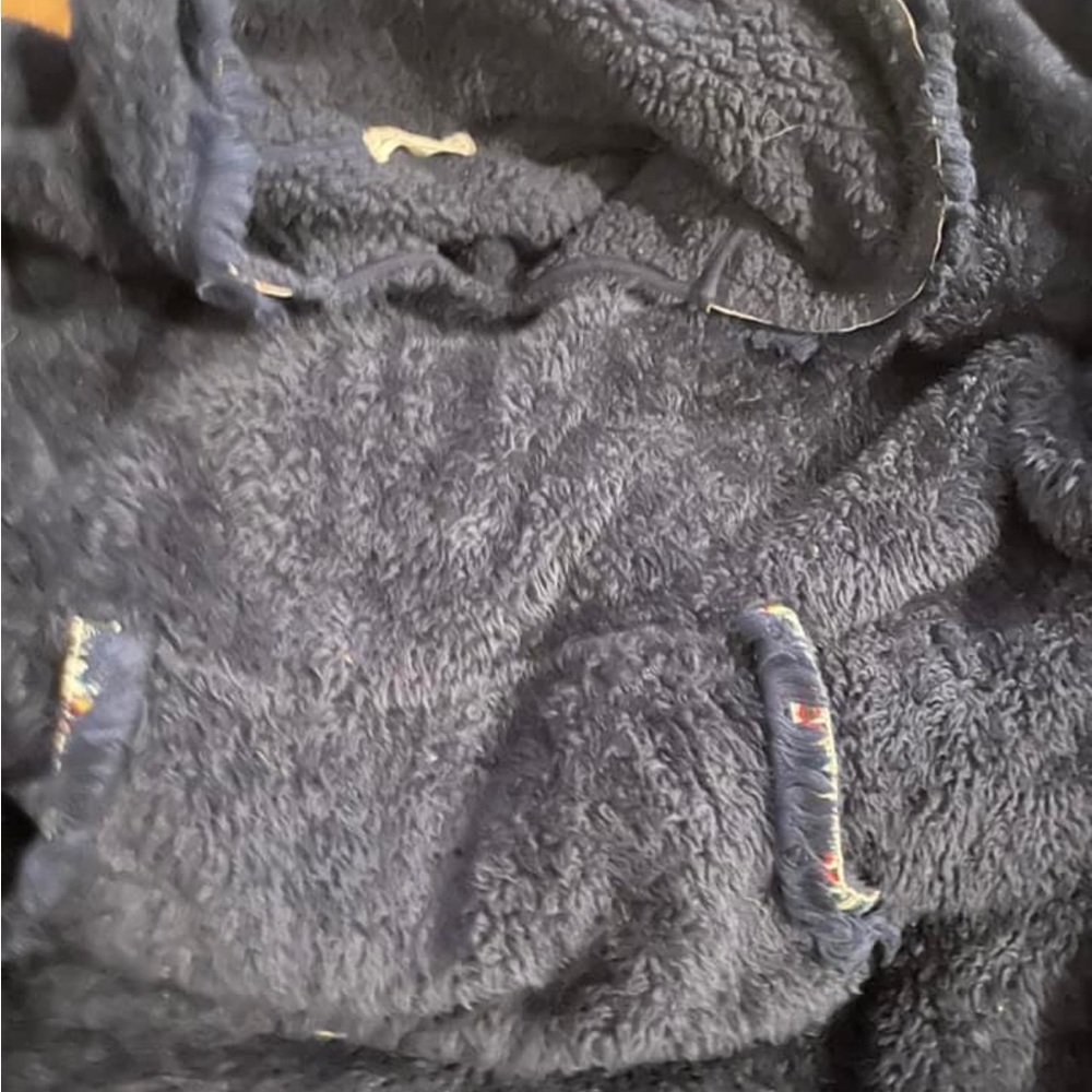 NATURAL LIFE Black Plush Sherpa Hoodie - Women